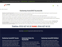 Tablet Screenshot of gaziantepasansorlutasimacilik.net